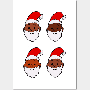 Many shades of Santa Posters and Art